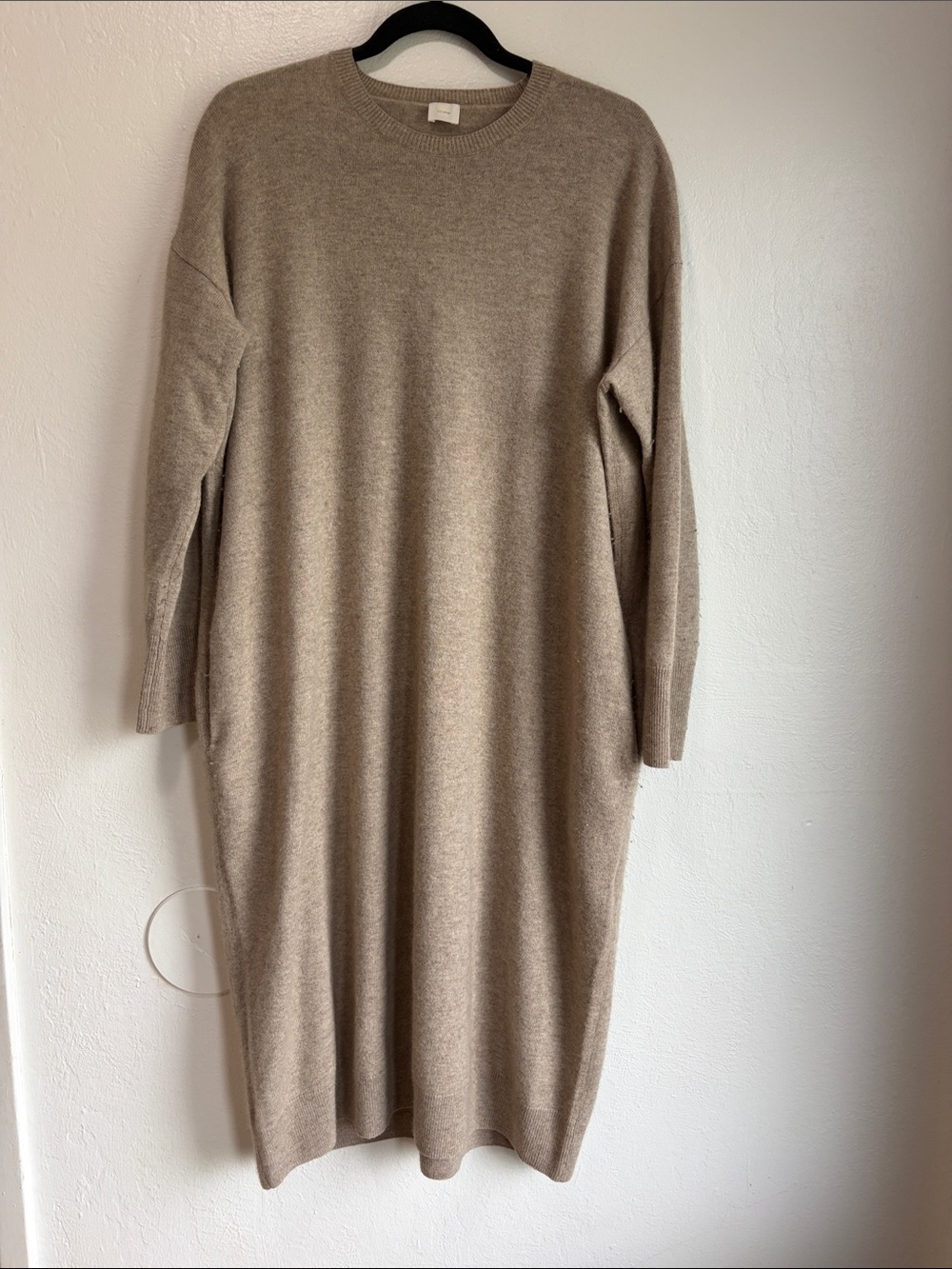 Ct Plage long sleeve wool midi dress oversized size 6